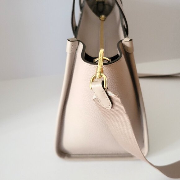 Kate Spade KL935 Kip Pebbled Leather Small Tote Bag Handbag Cozy Grey - Picture 5 of 7